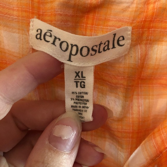 Orange button up - Picture 2 of 3